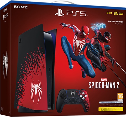 Playstation 5, 825GB, Spider-Man w/Spider-Man Controller, Imballata